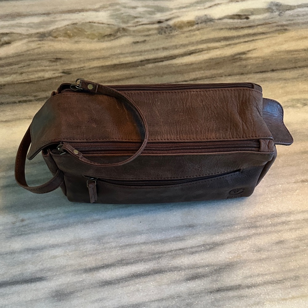 Rustic Town leather travel toiletry case